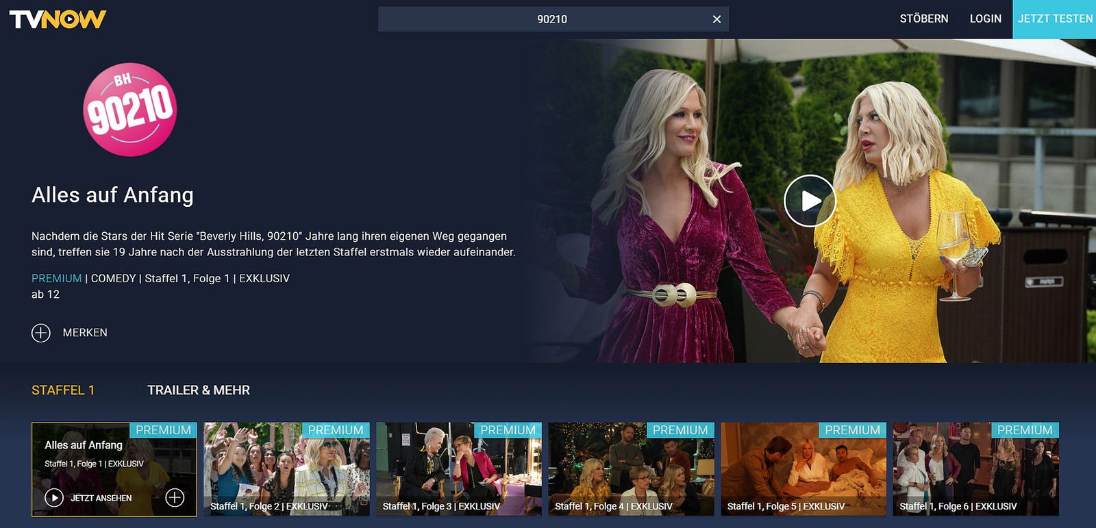 BH90210 bei tvnow