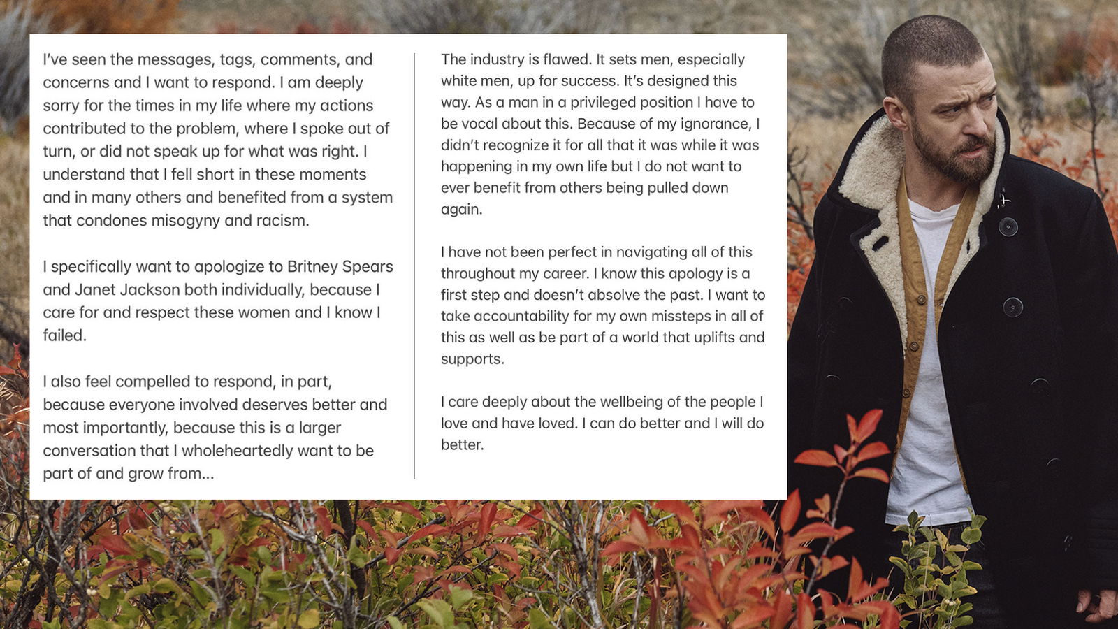 Justin Timberlakes Statement bei Instagram