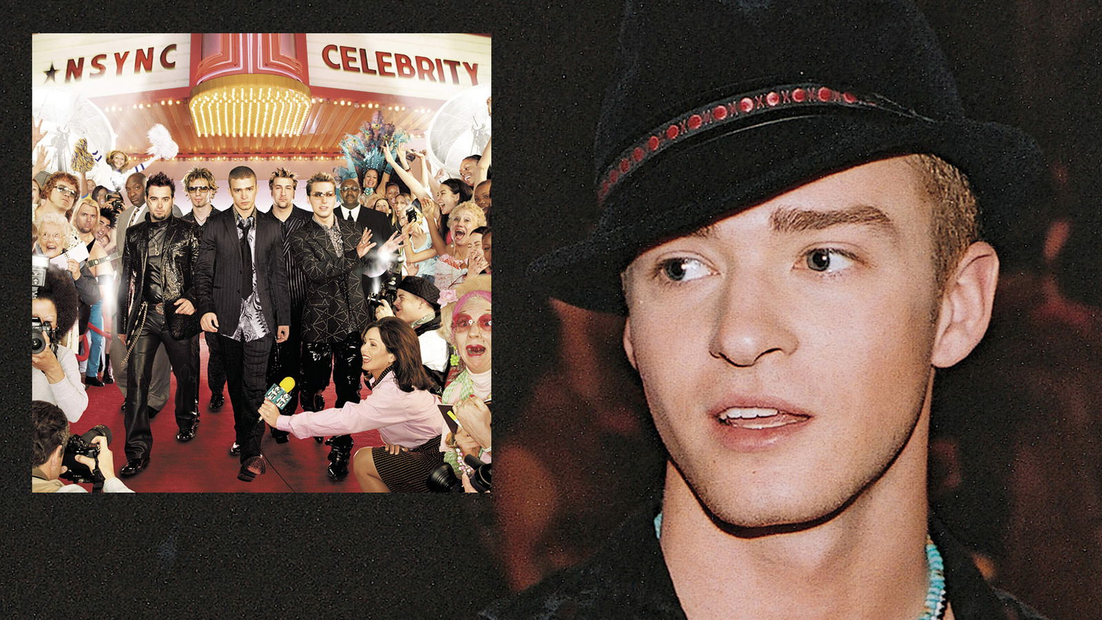 Justin Timberlake und das Cover des *NSYNC-Albums "Celebrity"