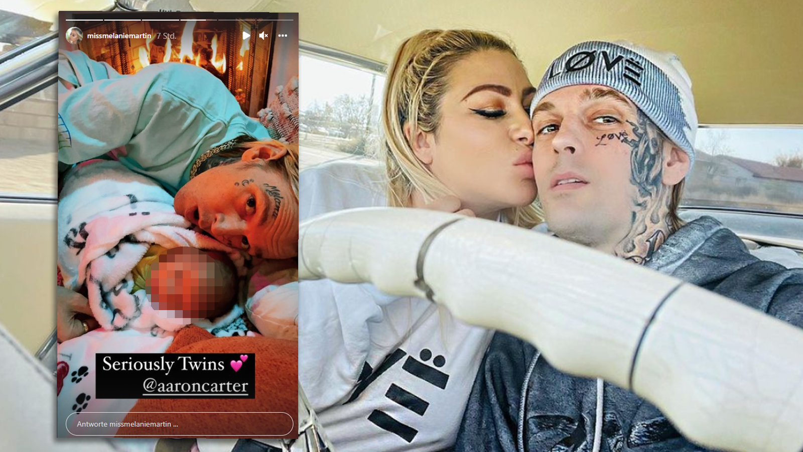 Aaron Carter & Melanie Martin