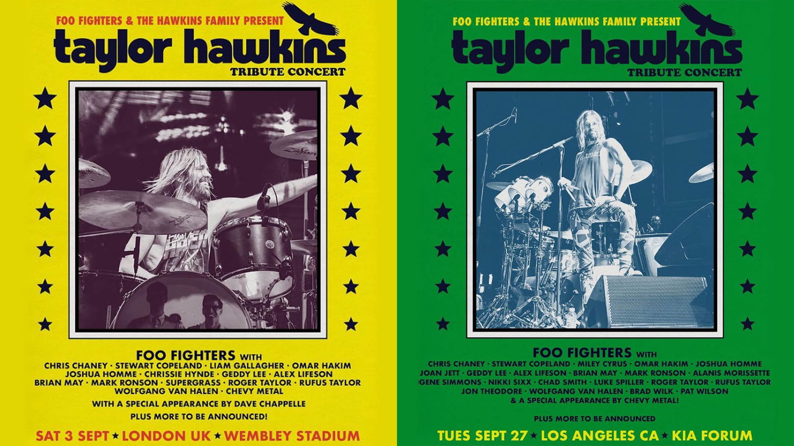 Die LineUp der Tribute-Konzerte in London und Los Angeles