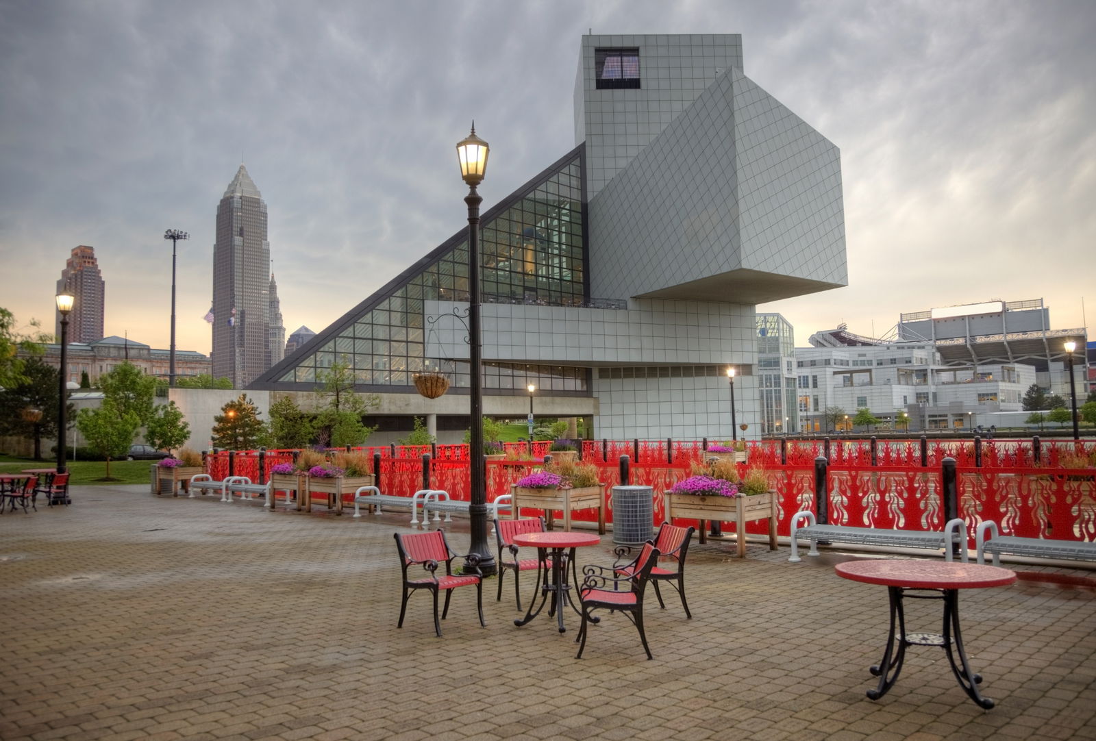 Die Rock & Roll Hall of Fame in Cleveland, Ohio