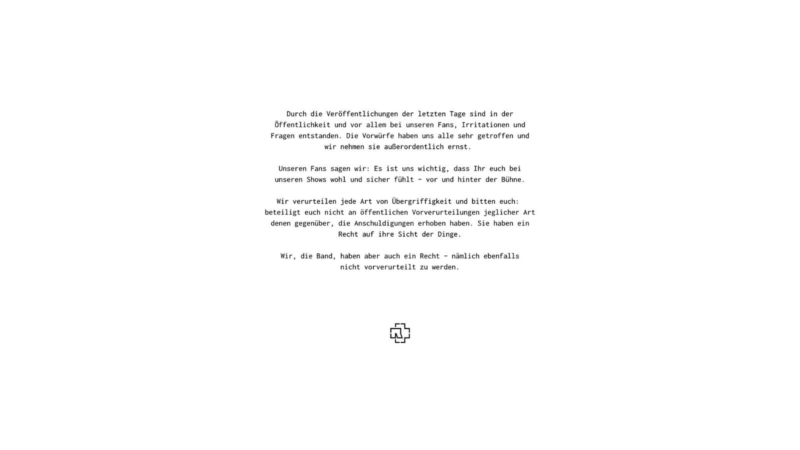 Das Statement von Rammstein vom 3. Juni 2023