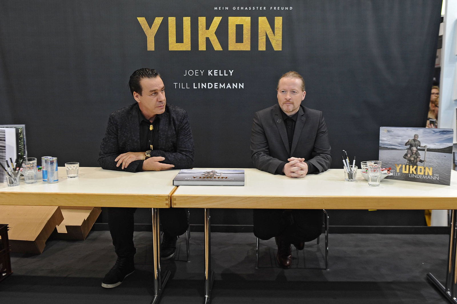 Till Lindemann ( Rammstein ) und Joey Kelly am 14.10.2017 auf der Frankfurter Buchmesse