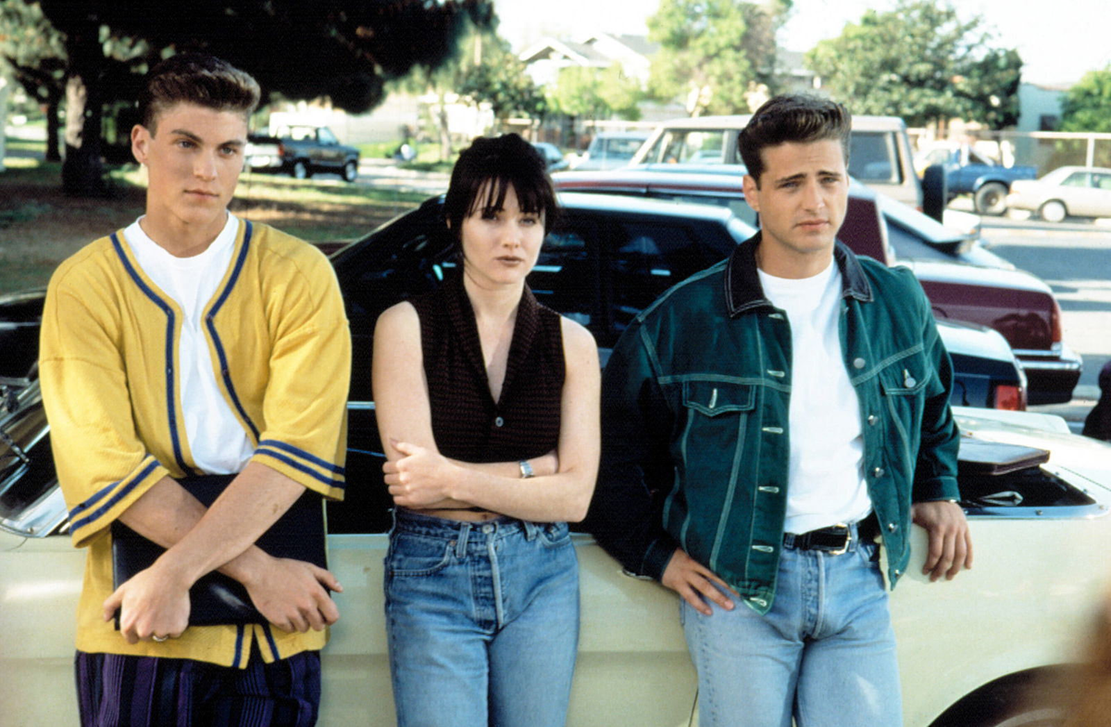 Brian Austin Green, Shannen Doherty & Jason Priestley (1993)