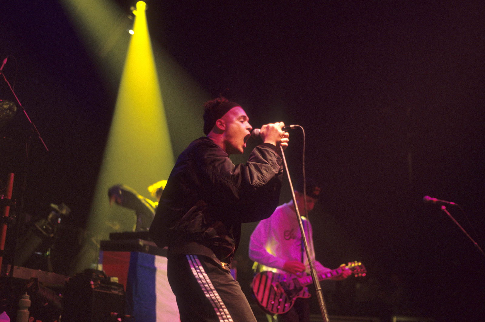 James Atkin und Ian Dench von EMF live im Astoria. London, 30.04.1992