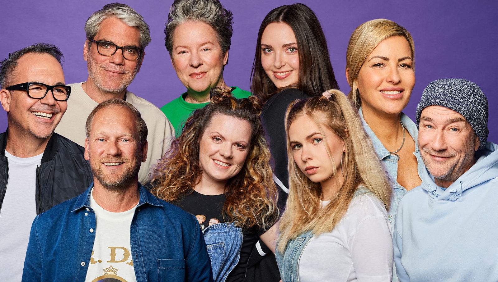 Das 90s90s Team: Mr. George, Sebastian, Marco, Marie, Simone, Leza, Lena, Susanka & Rob