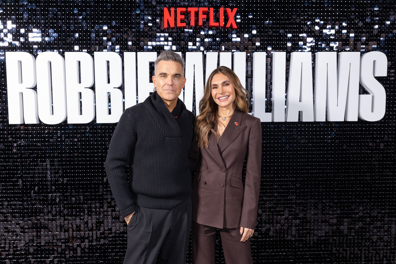 Robbie Williams mit seiner Frau Ayda bei der Premiere seiner NETFLIX-Doku (2023)