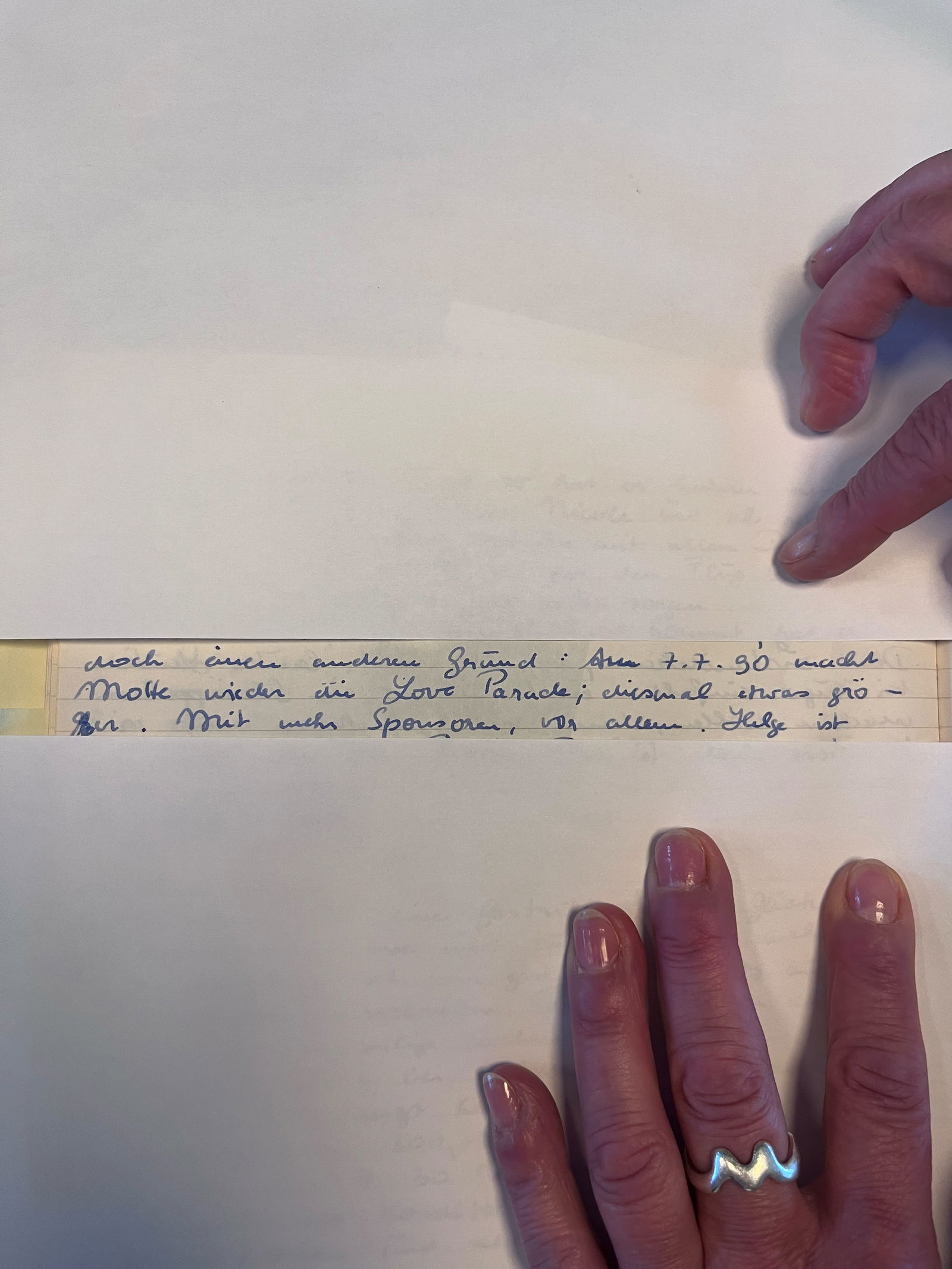 Tagebucheintrag von Miriam Scheffler