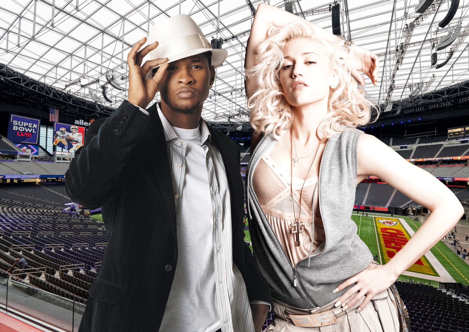 Allegiant Stadium, Las Vegas, NV, USA / Usher / Gwen Stefani