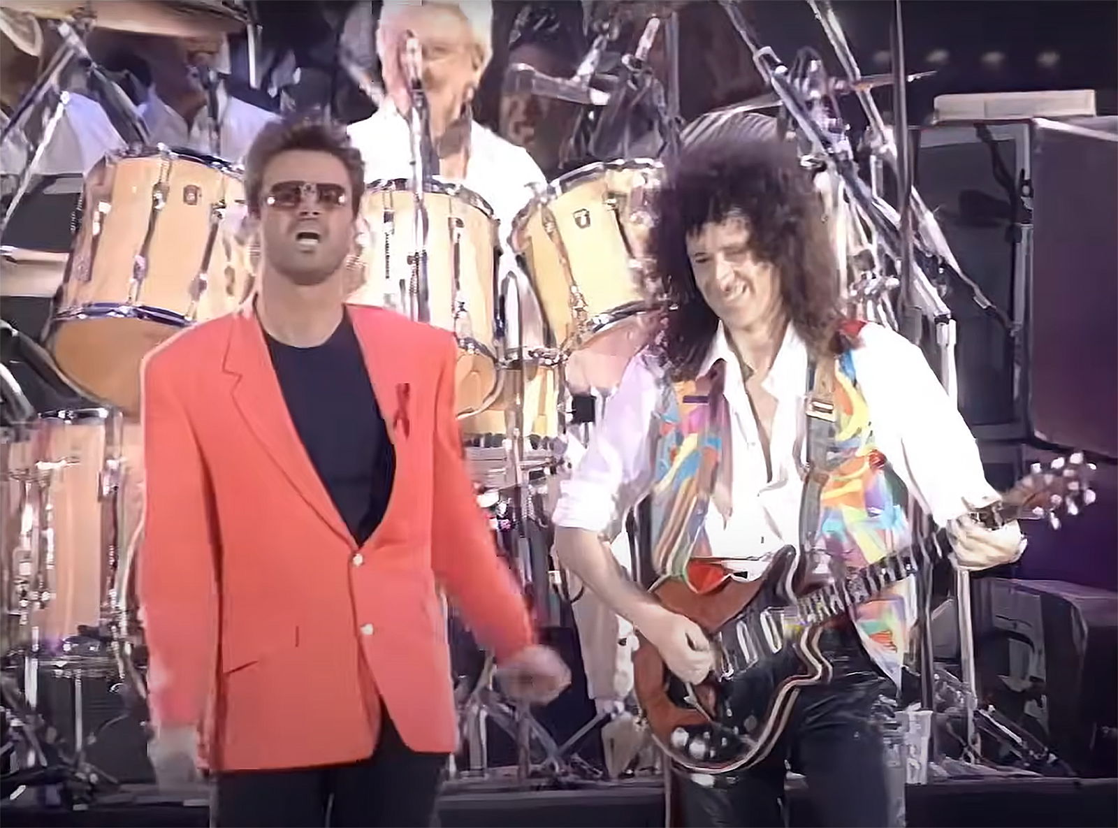 George Michael & Queen beim Freddie Mercury Tributekonzert