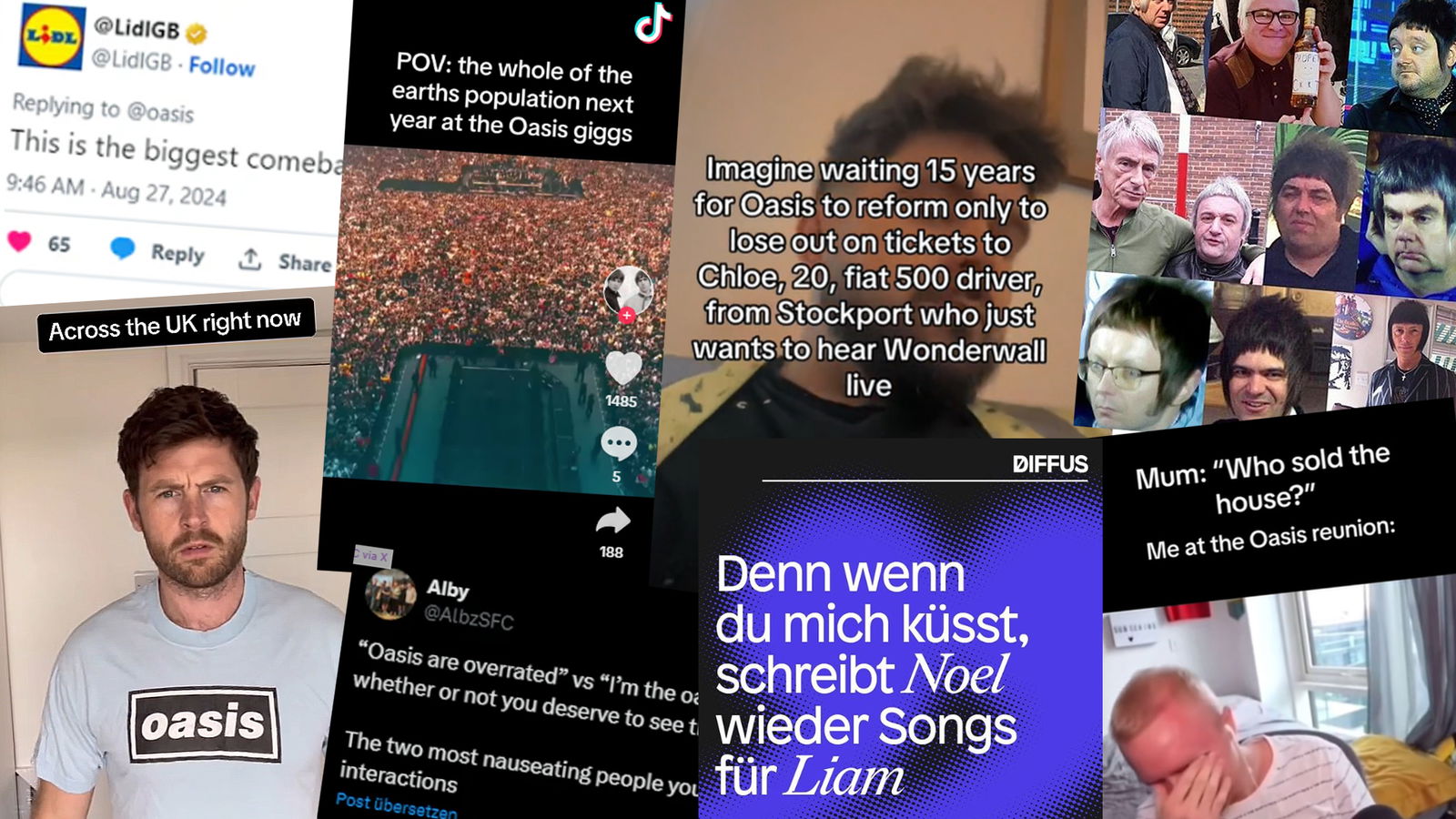 Die 9 witzigsten Reaktionen auf die Oasis Reunion