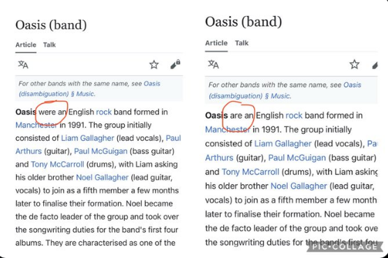 Oasis Wikipedia Artikel
