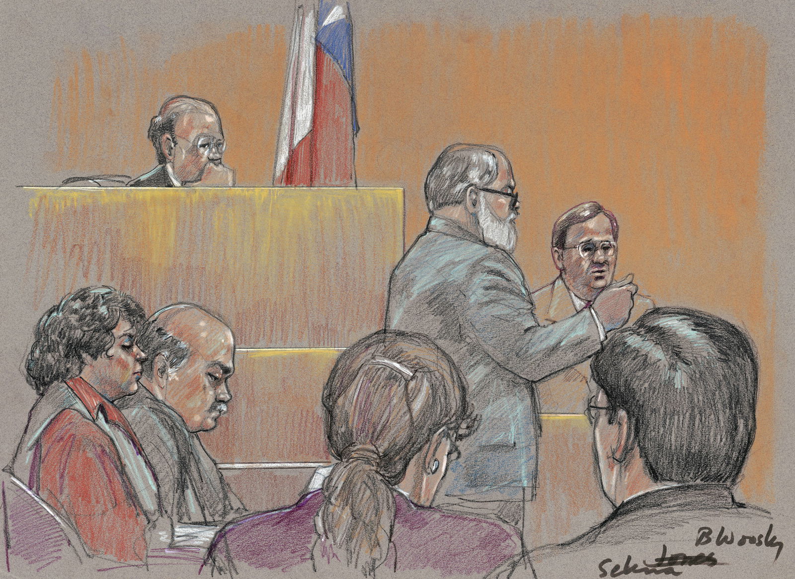 Bild vom Gerichtsprozess gegen Yolanda