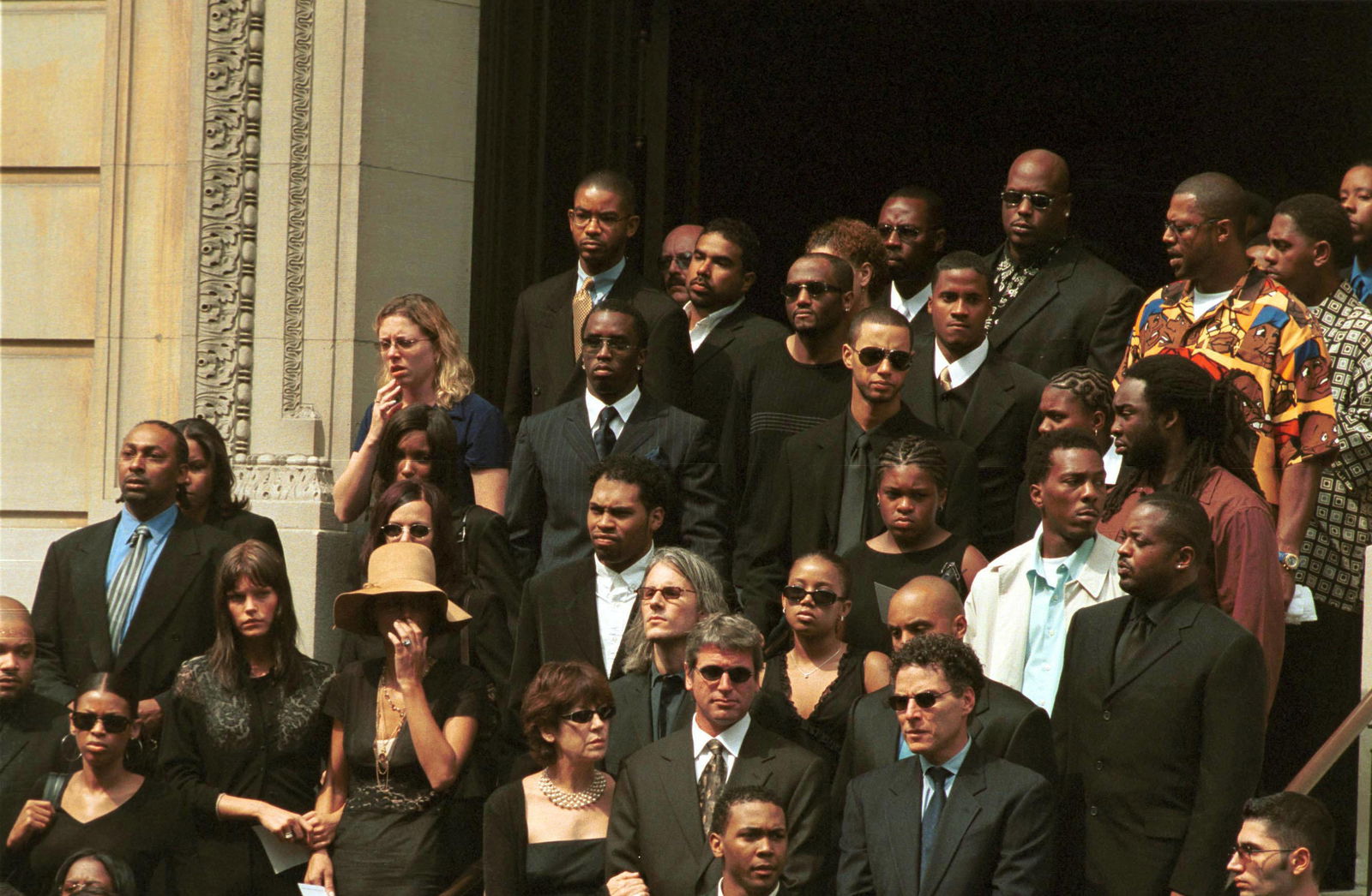 Sean Combs und andere Gäste Aaliyah Beerdigung 