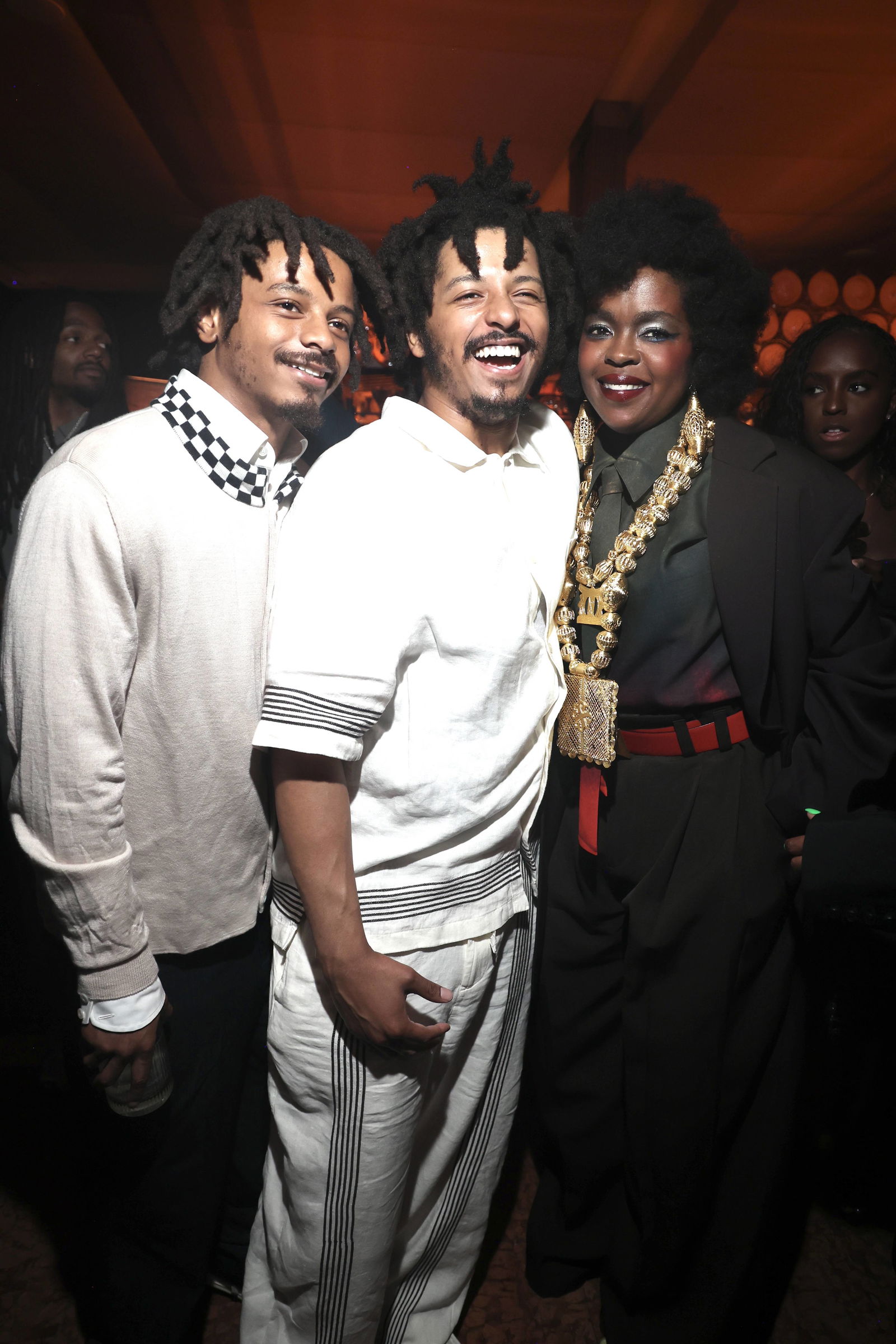 Lauryn Hill mit ihren Söhnen John Nesta Marley & Zion David Marley