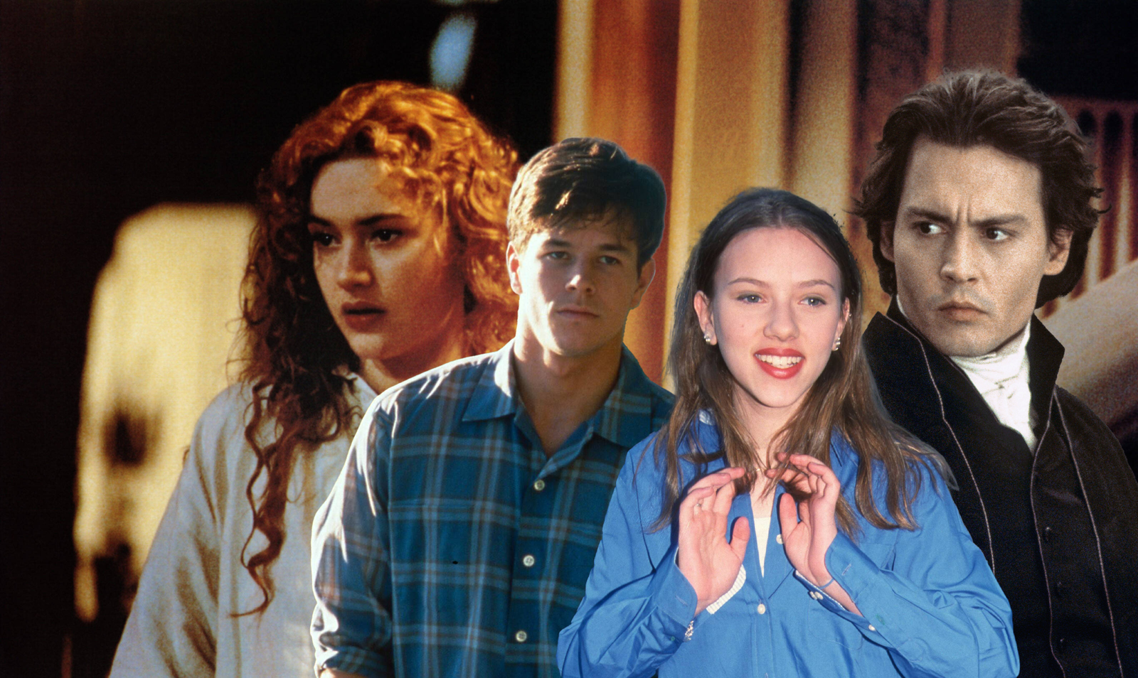 Kate Winslett, Mark Wahlberg, Scarlett Johansson, Johnny Depp