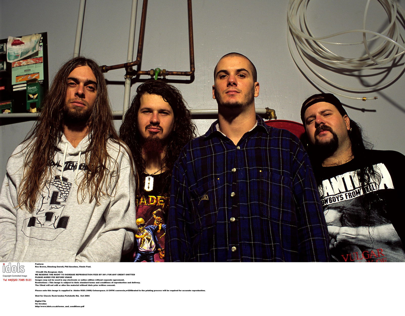 Pantera: Rex Brown, Dimebag Darrell, Phil Anselmo, Vinnie Paul