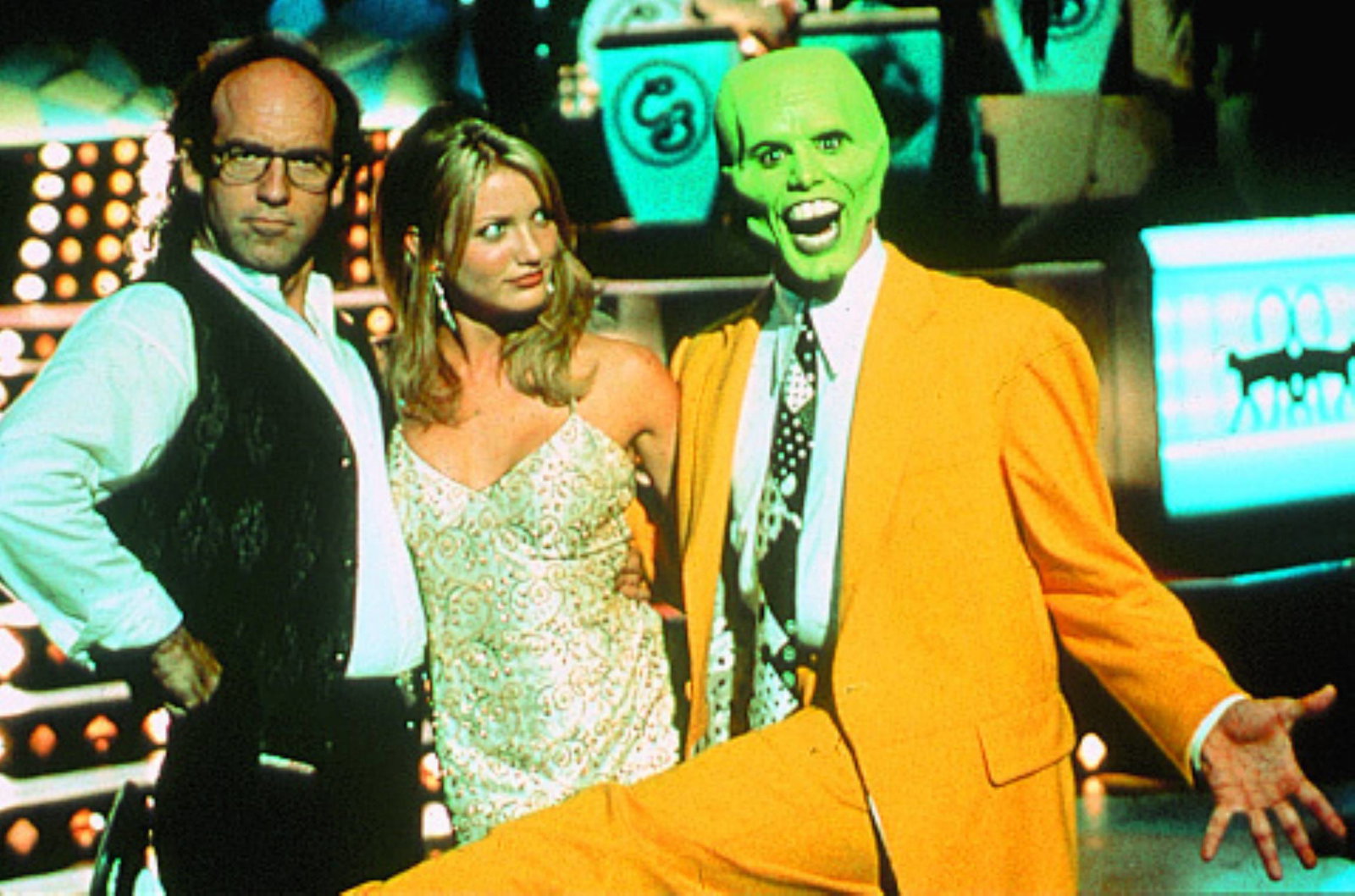 Charles Russell, Cameron Diaz & Jim Carrey in "Die Maske"