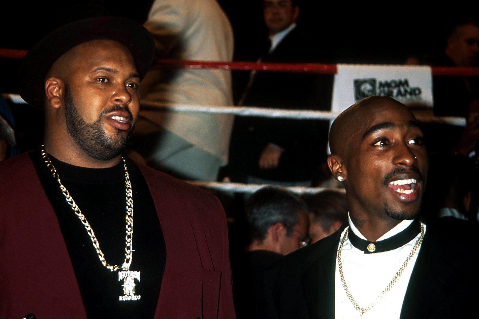 Suge Knight & Tupac Shakur beim Boxkampf (1996)