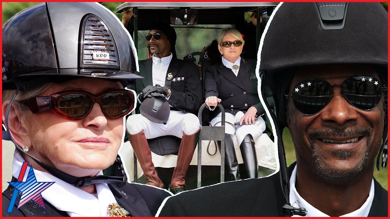 Snoop Dogg & Martha Stewart MATCH In Dressage Looks At 2024 Olympics