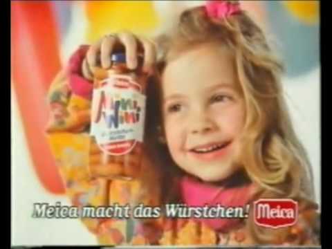 Mini Wini Würstchenkette Meica - Werbung 90er Jahre