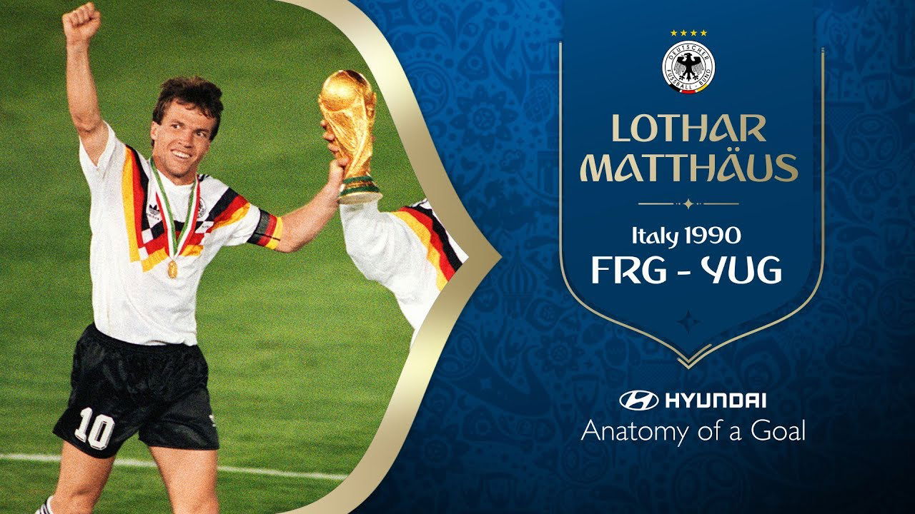Lothar Matthaus Goal | Germany FR v Yugoslavia | 1990 FIFA World Cup