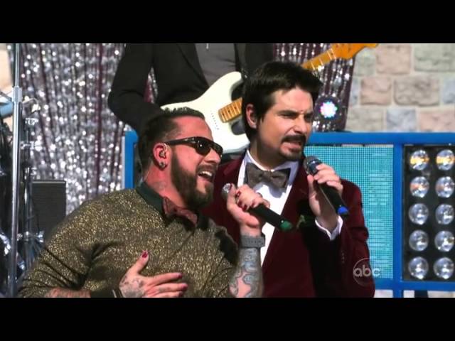 Backstreet Boys performing at Disney Christmas Day Parade 2012