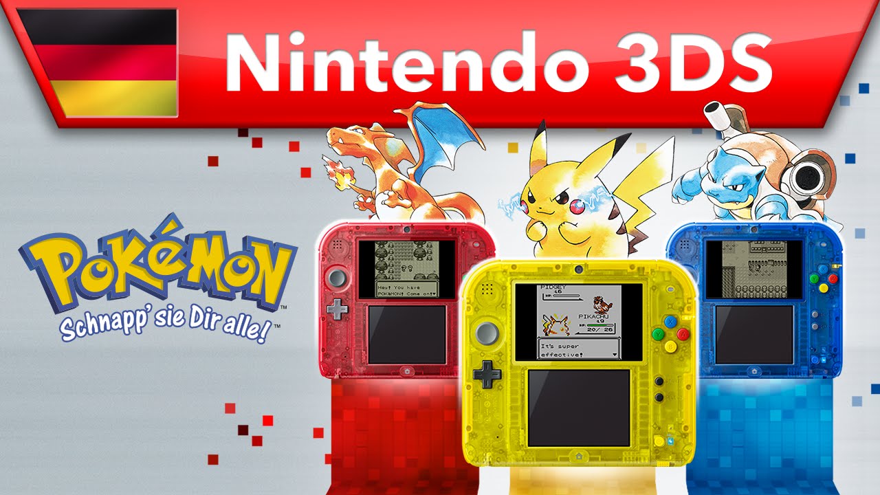 Pokémon Rote Edition, Blaue Edition & Gelbe Edition - Trailer (Nintendo 3DS)